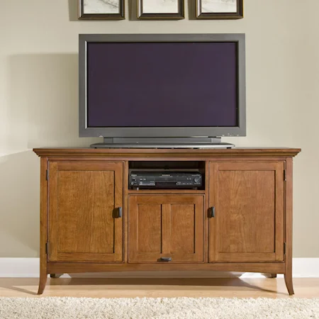 Large Media Console with 3 Doors